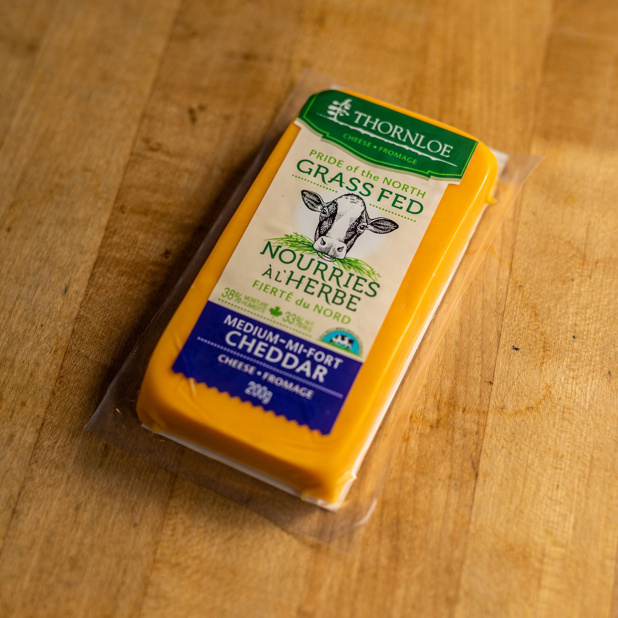 Thornloe: 100% Grass-Fed Medium Cheddar