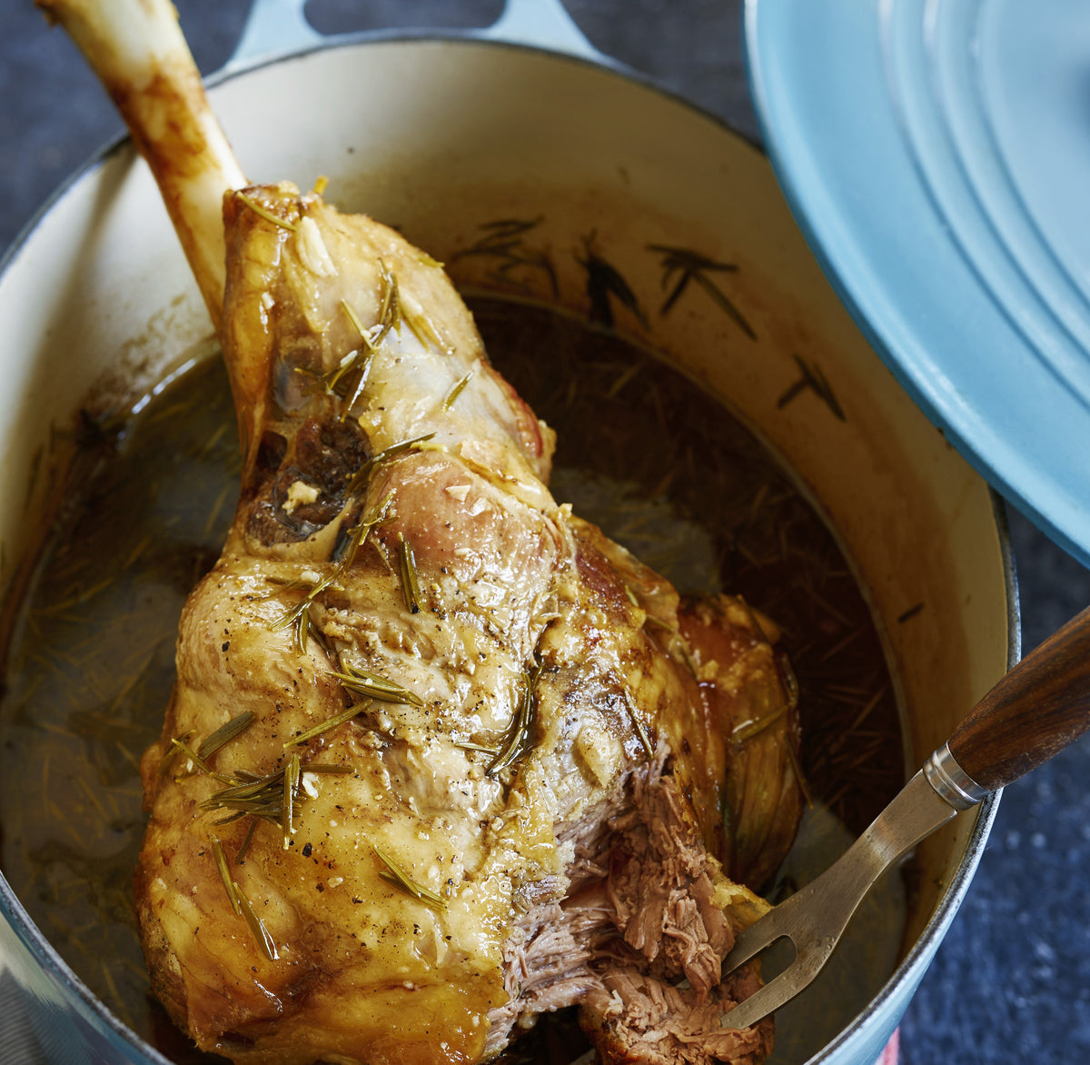 Garlicky Lamb Leg Recipe