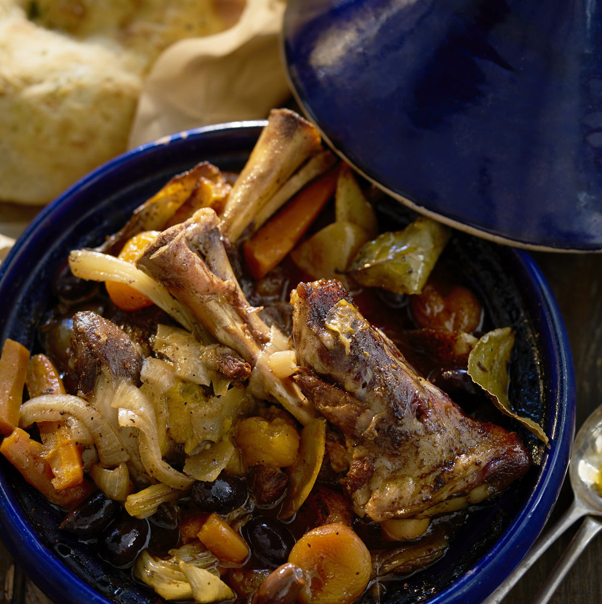 Braised Lamb Shank with Moroccan Flavours