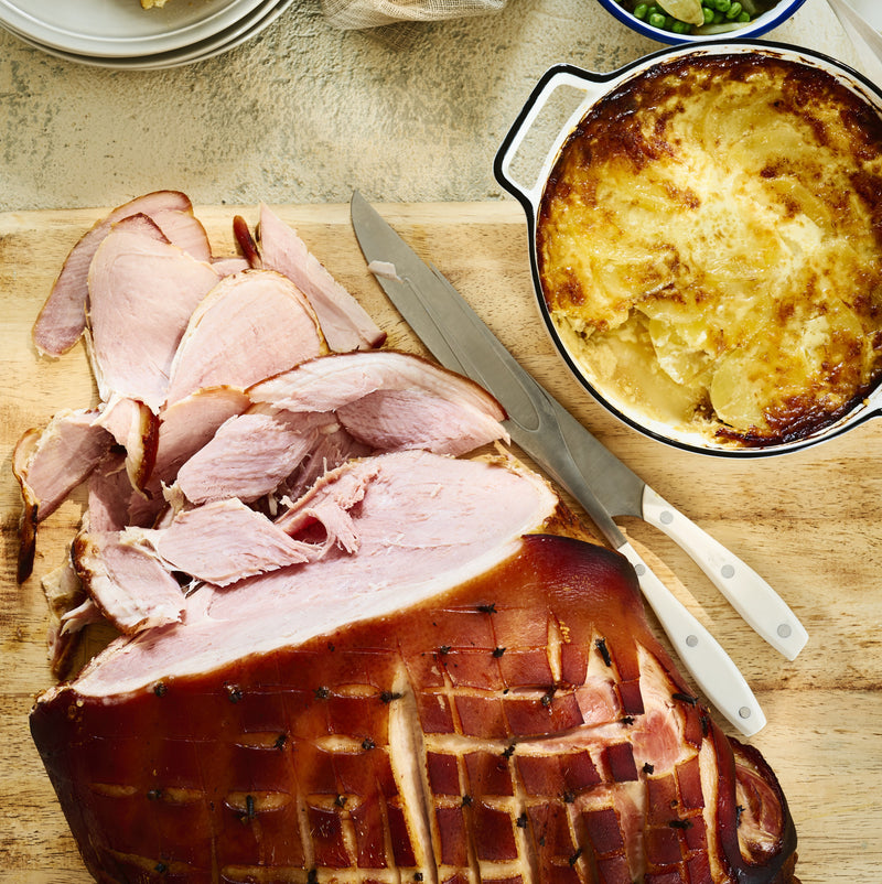 Baked City Ham with Ginger Beurre Blanc