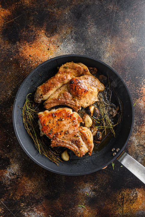 Recipe of the Week:  Pan Seared Pork Chops with Walnut Sauce