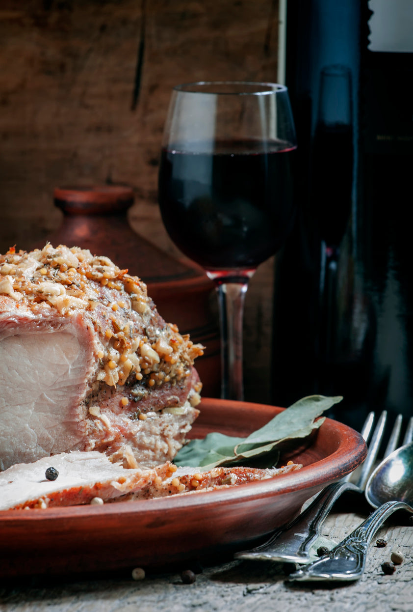 Recipe of the Week: Walnut-Crusted Pork Rack with Sage Pan Sauce and Apple Chutney