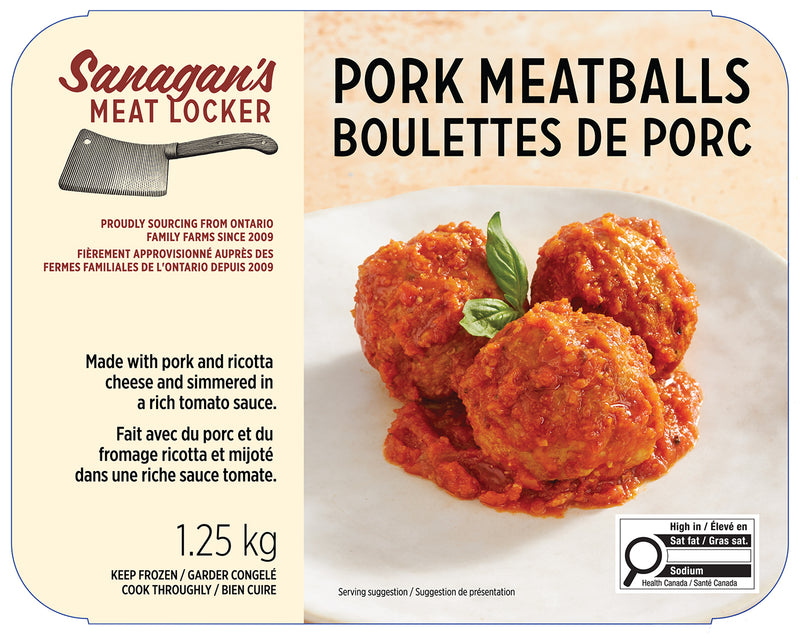 Pork and Ricotta Meatballs by Sanagan's Meat Locker