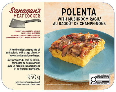 Polenta with Mushroom Ragu by Sanagan's Meat Locker
