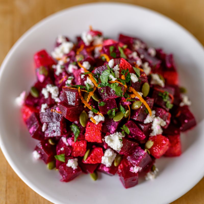 Beet, Orange, and Feta Salad