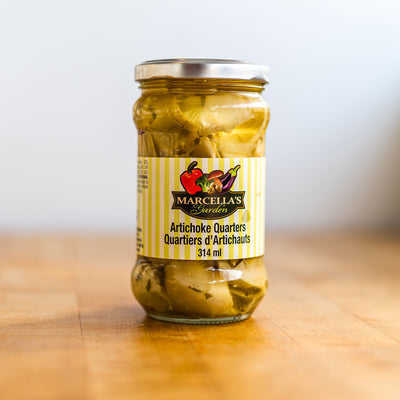 Marcella's Garden: Marinated Artichoke Quarters