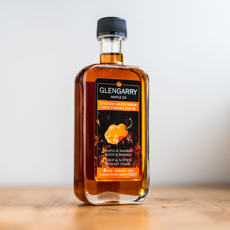 Glengarry Maple Co: Smoked Scotch Bonnet Infused Maple Syrup