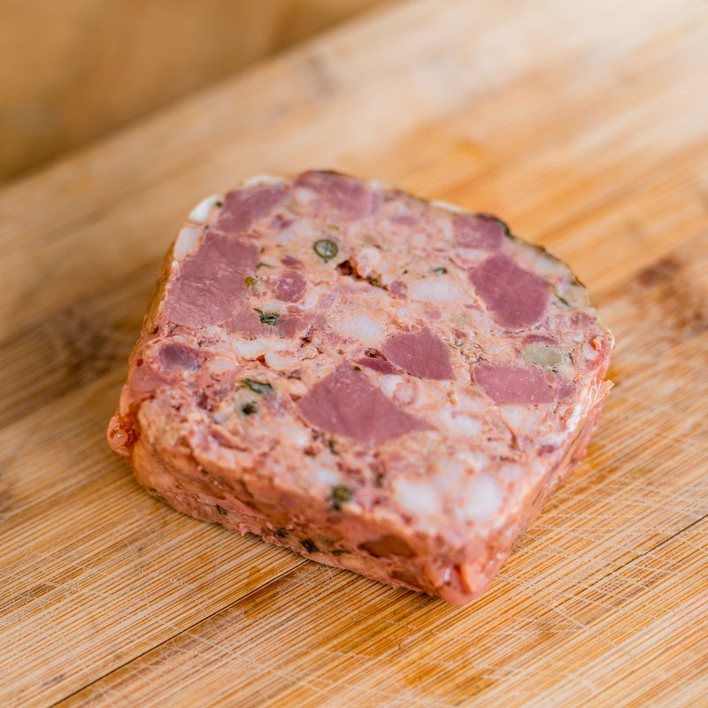 Duck and Green Peppercorn Terrine: 200 gr per Portion